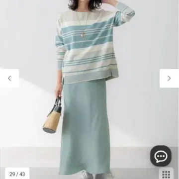 새상품급 2025년 현행 23구 조젯 새틴 내로우 스커트 워셔블 M