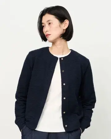 컨디션 최상 SOEJU 소쥬 블루종 라이크 트위디 가디건 블랙