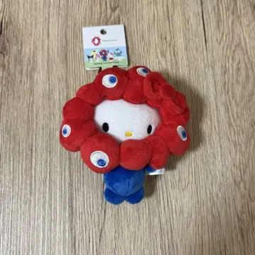 헬로키티 봉제 인형 키링 오사카 만박