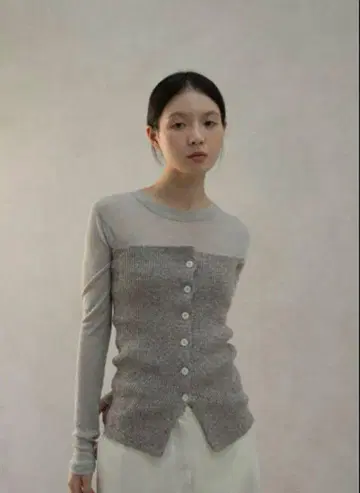 새상품급 ohotoro mixed tube knit mocha