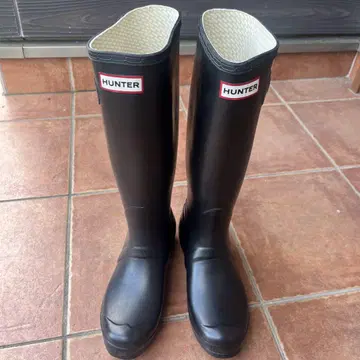 HUNTER 블랙 롱 부츠
