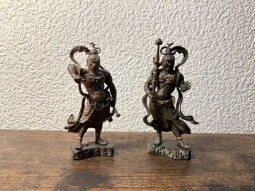 카이요도 캡슐Q 불상 입체도감 금강역사 아형 운형 (노후화 컬러) 세트