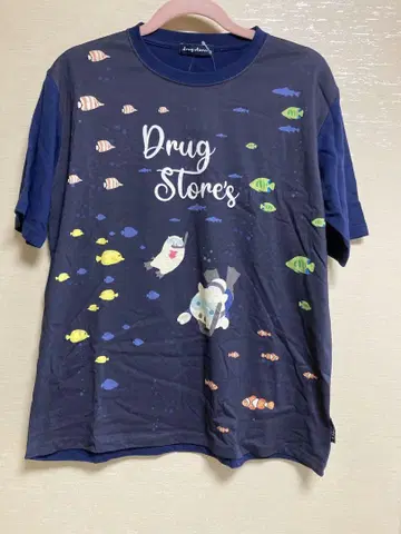 Drug Store's 반팔 T셔츠 네이비
