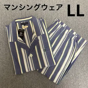 [새상품] 먼싱웨어 멋스러운 얇은 소재 파자마 긴팔 LL H5
