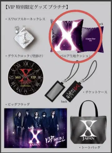 2015 X JAPAN 굿즈 쿠션