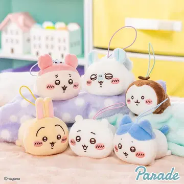 치이카와 (먼작귀) 누워있는 마스코트 (모몽가 & 토끼)