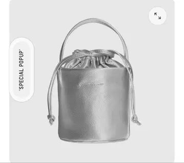 더 하이라이츠 pot micro-mini leather bag 실버