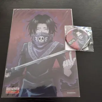 HUNTER x HUNTER 페이탄 클리어 비주얼 시트 캔뱃지 2개