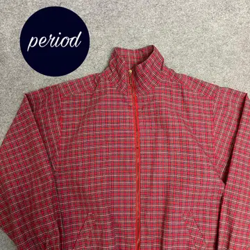 P2505 90s KORET 체크 지퍼 자켓 vintage