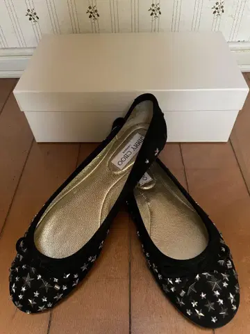 JIMMY CHOO 스타 스터드 플랫슈즈