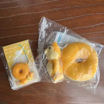 미스터 도넛 복주머니 허니 시포 봉제 인형 & 스트랩