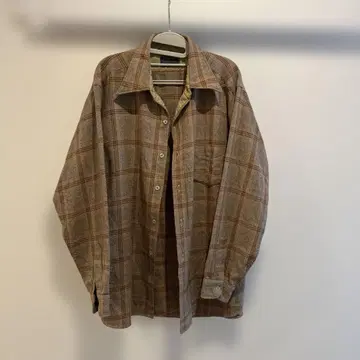 Pendleton 베이지 계열 체크 셔츠 XL