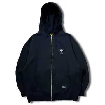 컨디션 최상 FAT WASP BEE 지퍼 후드티 FAT XL 블랙