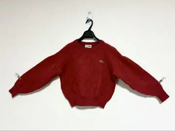 m759 LACOSTE 울 100% 스웨터 빨간색 4 사이즈