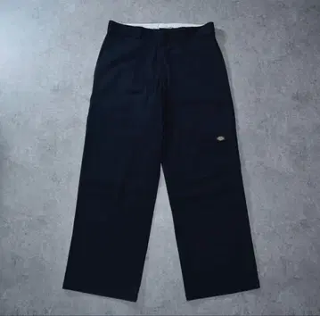 DICKIES 와이드 워크 팬츠 더블니 33 x 30 블랙 y2k