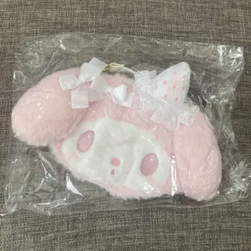 산리오 마이멜로디 화이트 딸기 티타임 봉제 인형 사코슈 새상품