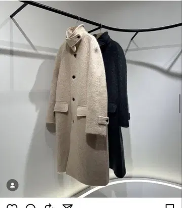 RANDEBOO 모헤어 코트 아이보리