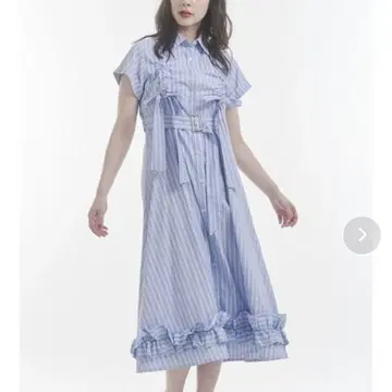 jouetie 쥬에티 개더 리본 롱 셔츠 원피스 여름옷