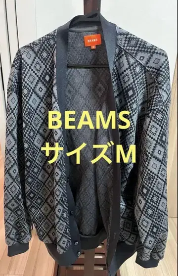 BEAMS 자카드 가디건 M