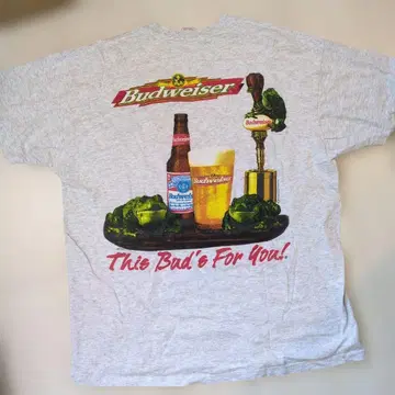 Budweiser 개구리 그래픽 T셔츠 XL