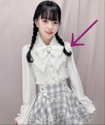 ROJITA 리본 블라우스 화이트