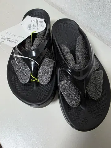 우포스 OOmega 우메가 리커버리 샌들 통굽 블랙 24cm