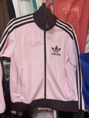 adidas 핑크 집업 자켓