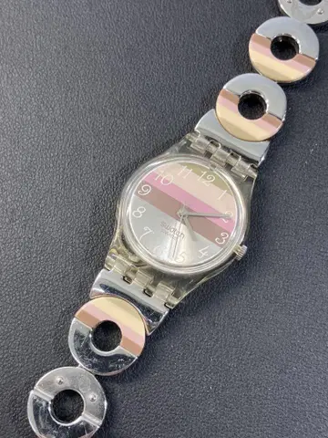 [ SWATCH/스와치 ] Metallic Dune 팔찌 새상품 배터리