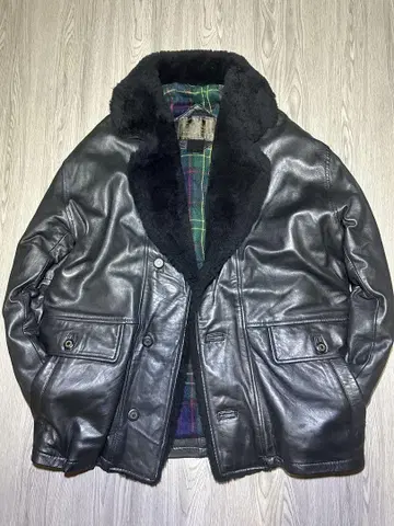 [ 90's vintage ] leather car coat