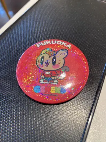 FUKUOKA 제 고양이 캔 배지 시라하마 아란