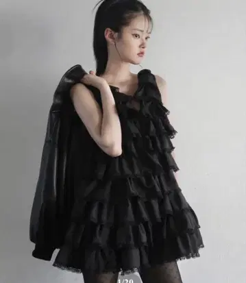 treaturself angel wings mini dress black