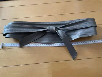가죽 새시 벨트 그레이