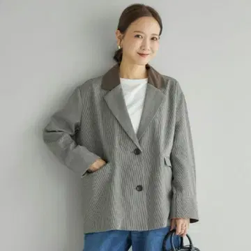여성용 체크 자켓 (다나카 리나) 새상품 시마무라 mysa