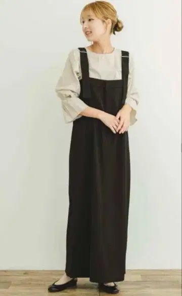 ITEMS URBANRESEARCH 스트라이프 상의 점프수트 세트