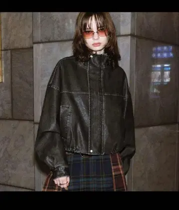 whoswhogallery 빈티지 스타일 가죽 자켓