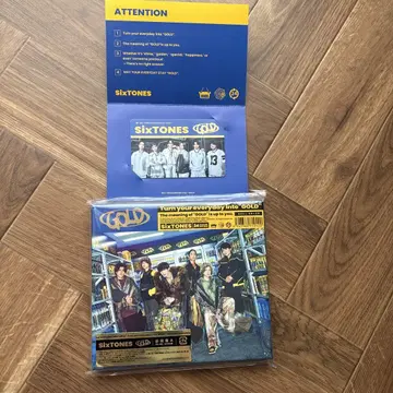 [ 새상품급 ] SixTONES GOLD 초회반 A 혜택 포함