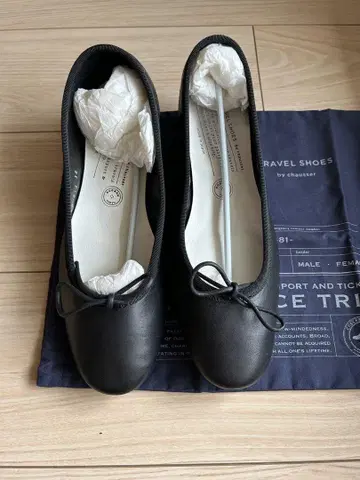 쇼세 chausser 블랙 발레 슈즈 트래블 슈즈