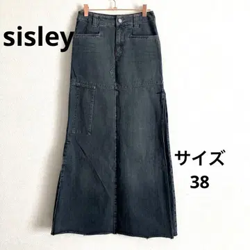 sisley 시슬리 데님 롱 스커트 38