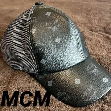 [레어] MCM 블랙 메쉬캡
