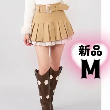 미개봉 새상품 다리치 darich 더블 플리츠 미니 스커트 M
