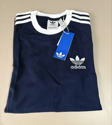 adidas 3-STRIPES TEE S 사이즈 인디고
