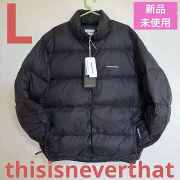 [택 포함] thisisneverthat 다운 자켓 블랙 L