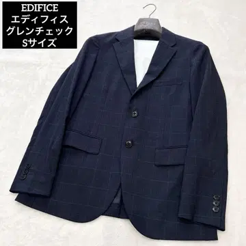 [ 새상품급 ] EDIFICE 에디피스 자켓 글렌체크 네이비