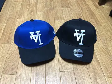 MLB LA DODGERS MV 로고 자수 캡 파랑 블랙 9FIFTY