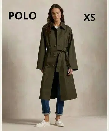 새상품급 폴로 랄프로렌, 라이너 포함 롱 트렌치코트