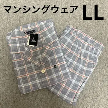 [새상품] 먼싱웨어 멋스러운 얇은 소재 파자마 긴팔 LL H9