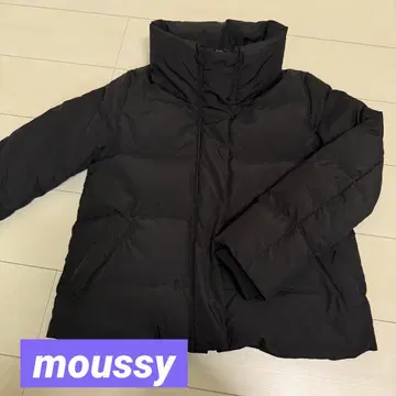 moussy 블랙 다운 자켓
