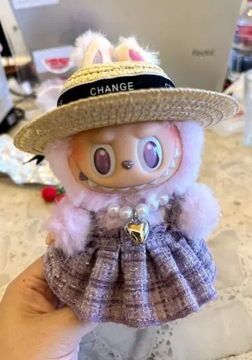 labubu 라부부 봉제 인형 의류 원피스 3점 세트