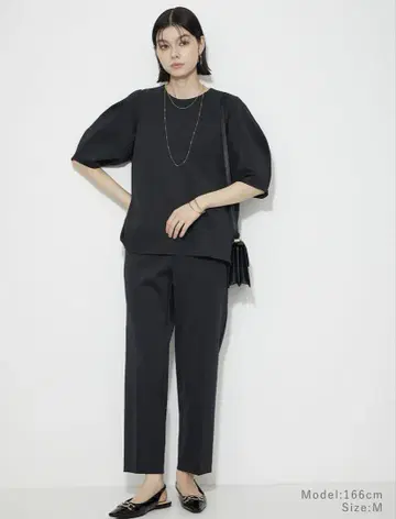 PLST 스쿠버 저지 테이퍼드 팬츠