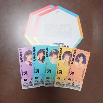 FRUITS ZIPPER 라라포트 스티커 5장 세트